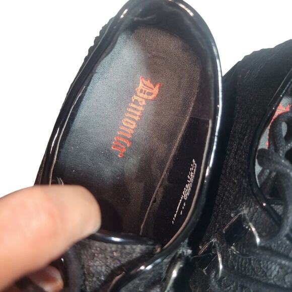 Demonia Black Platform Loafers - Picture 5 of 10